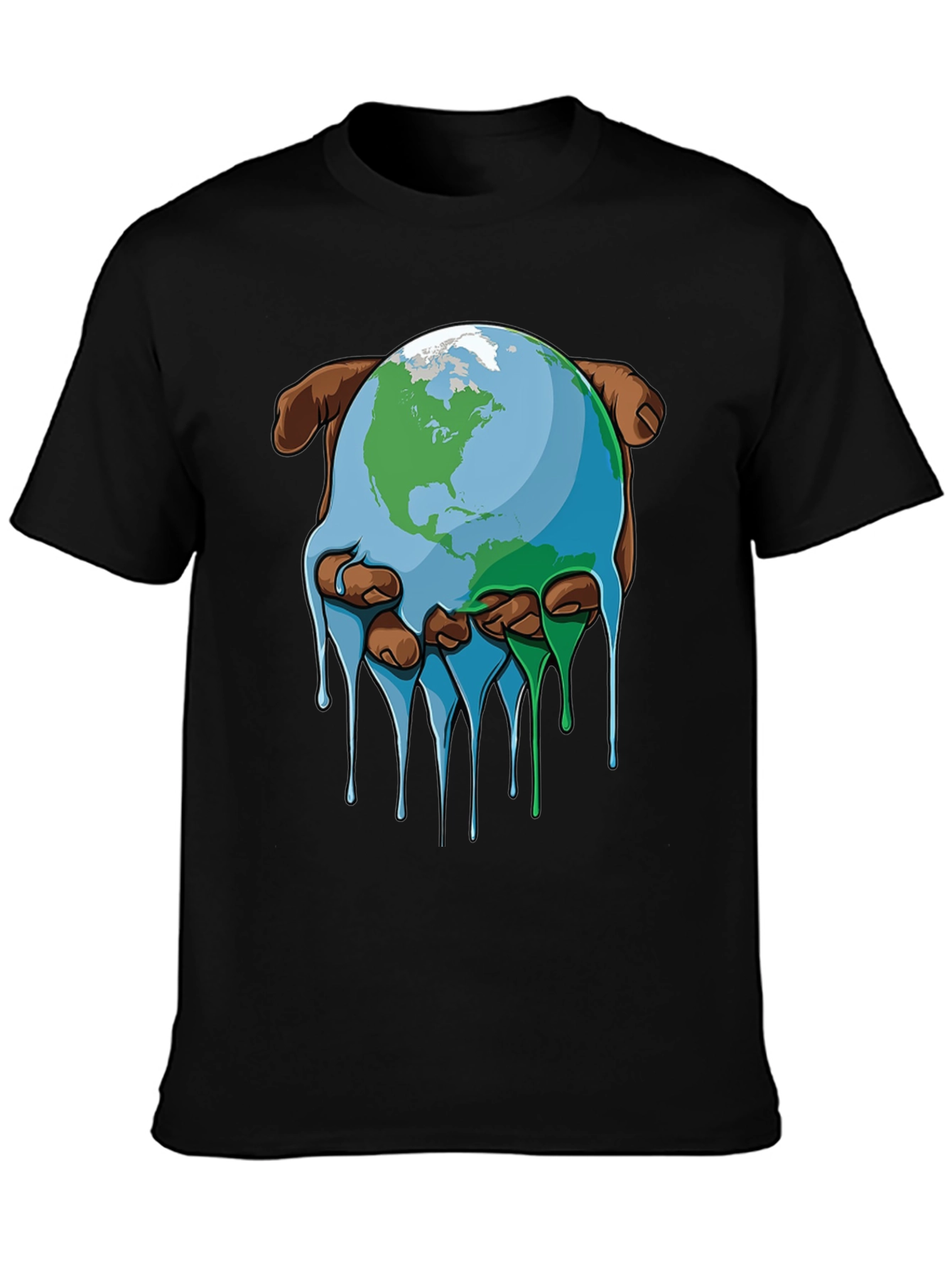 Melting Earth Graphic Tee - Save the Planet