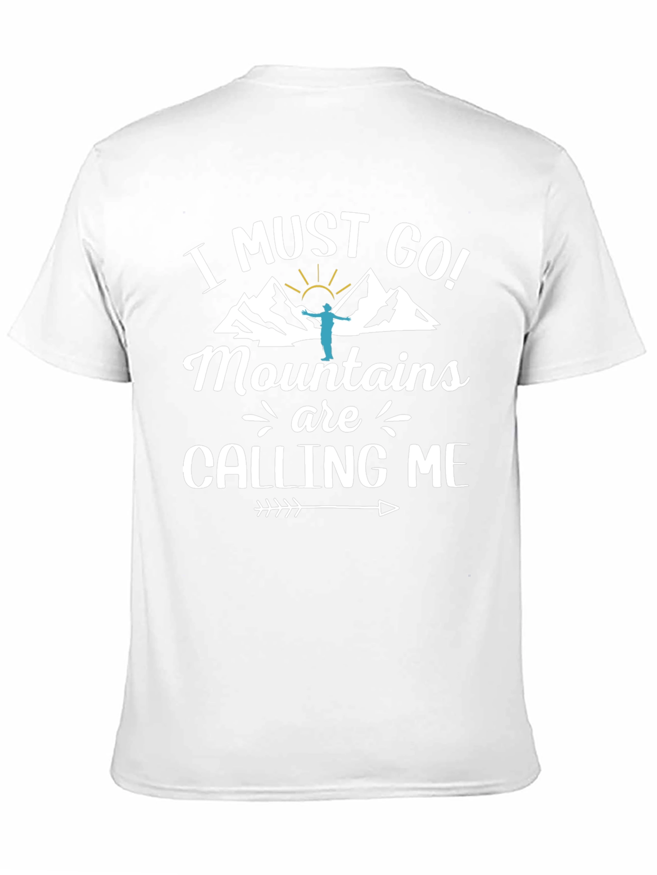 Mountains Calling Me Graphic Tee - Black