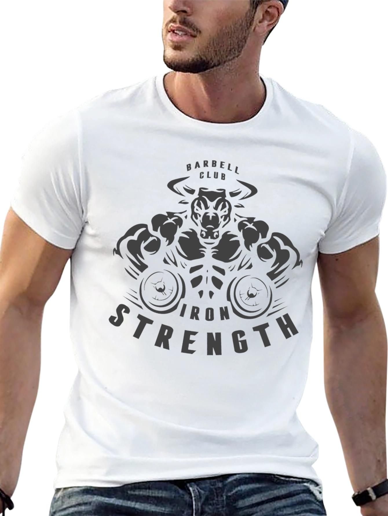 Barbell Club Iron Strength Graphic Tee - Black