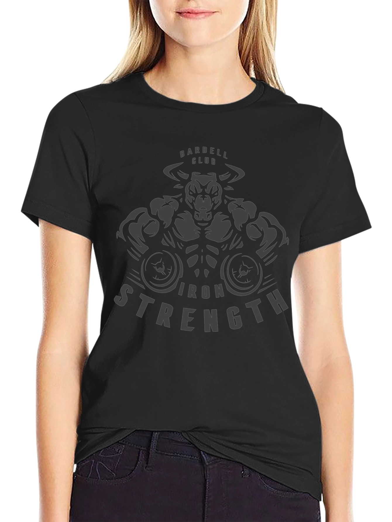 Barbell Club Iron Strength Graphic Tee - Black
