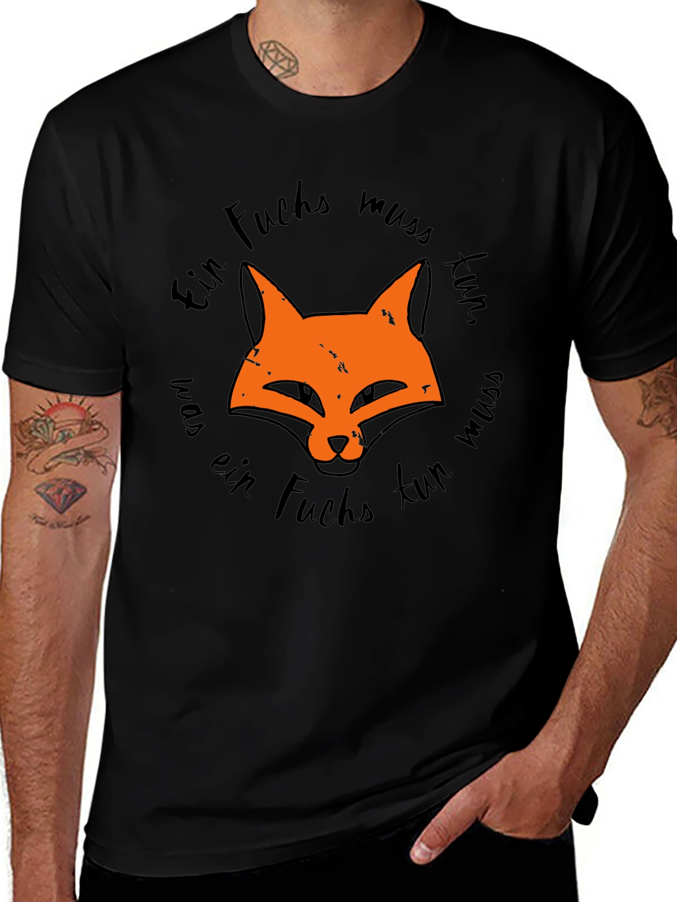 Fox Graphic Tee - Ein Fuchs muss tun Design