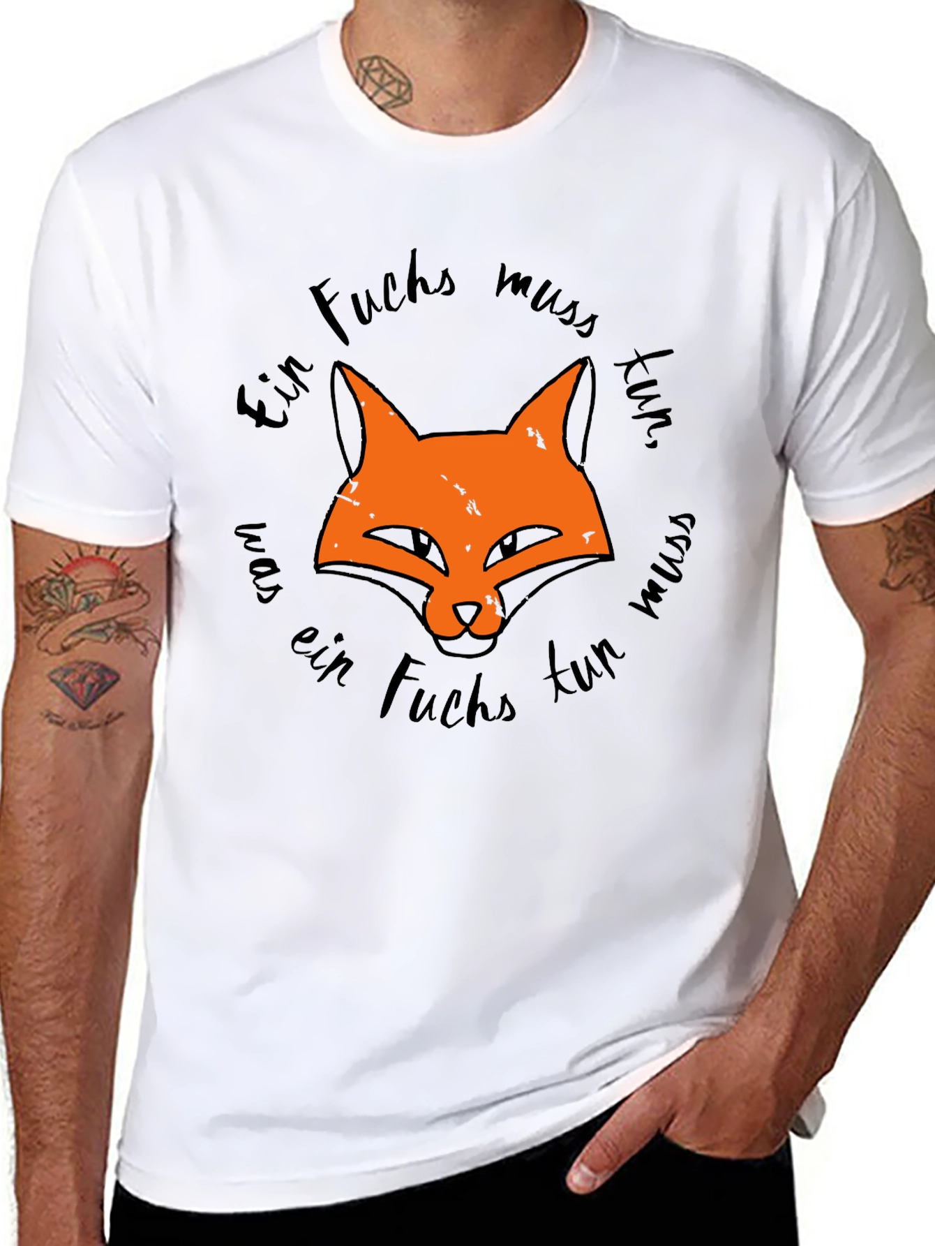 Fox Graphic Tee - Ein Fuchs muss tun Design