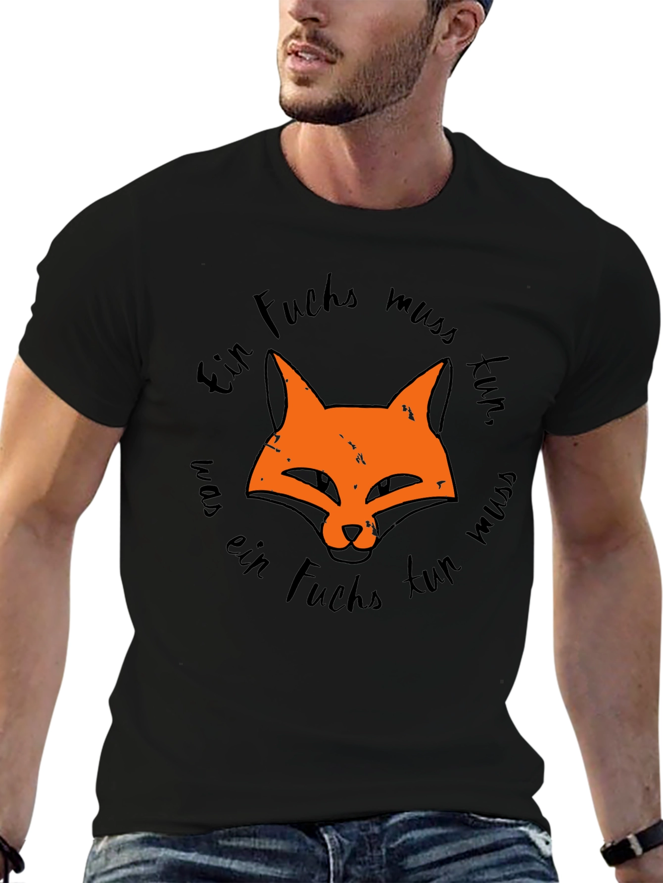 Fox Graphic Tee - Ein Fuchs muss tun Design