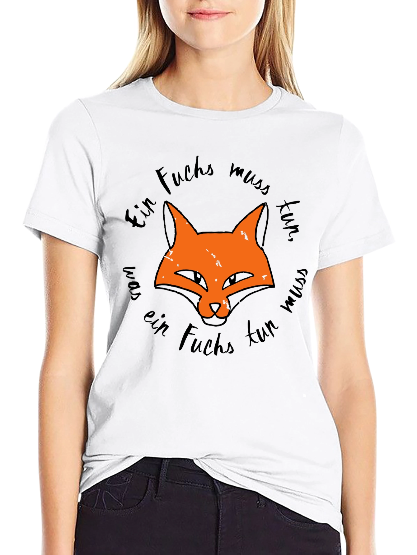 Fox Graphic Tee - Ein Fuchs muss tun Design