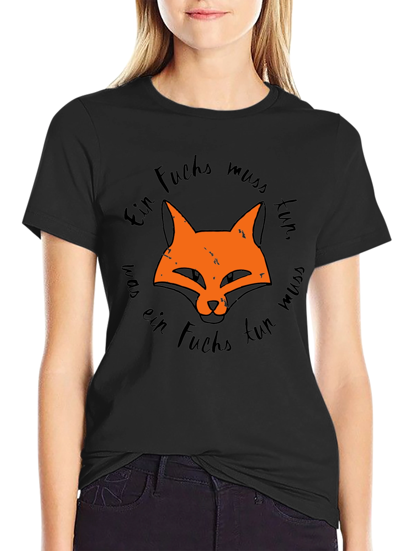 Fox Graphic Tee - Ein Fuchs muss tun Design