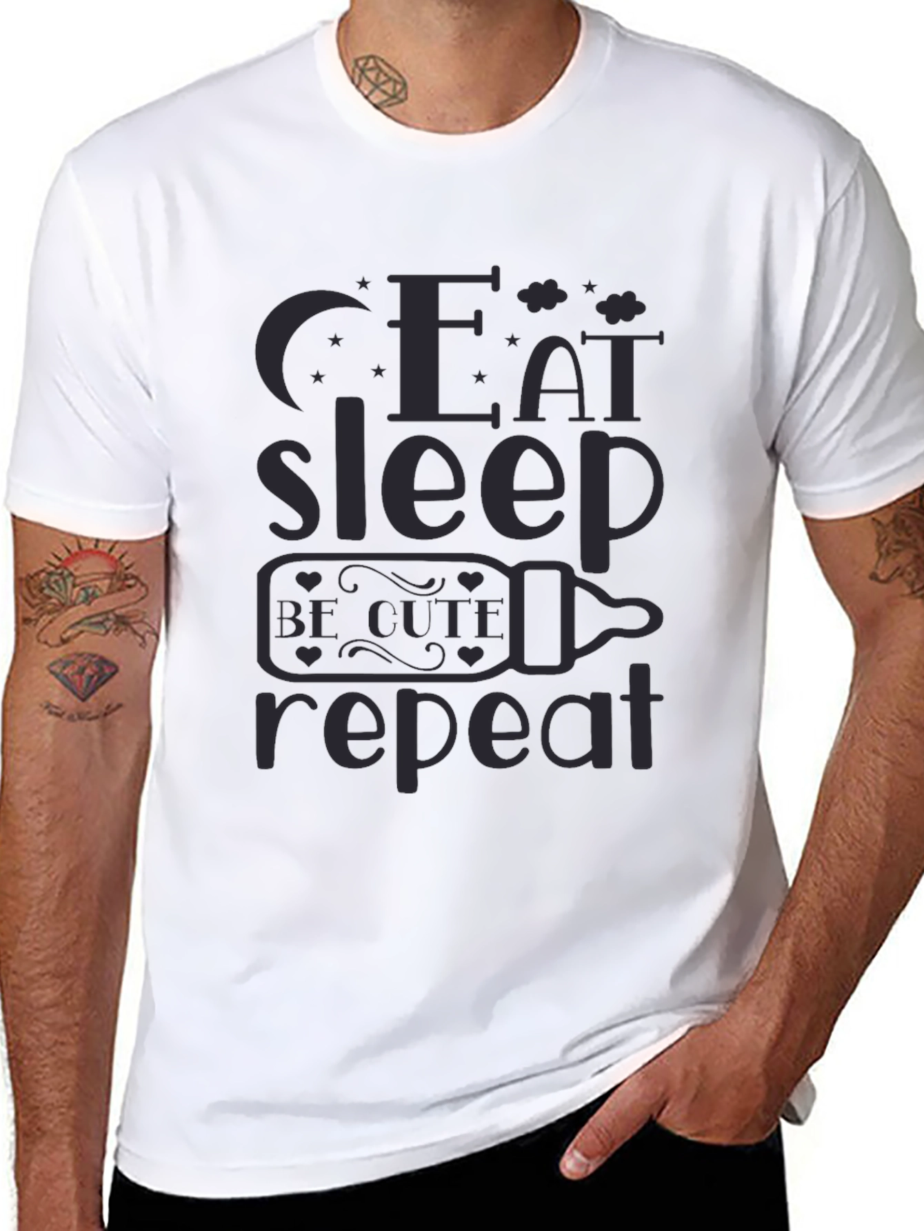 Eat Sleep Be Cute Repeat T-Shirt