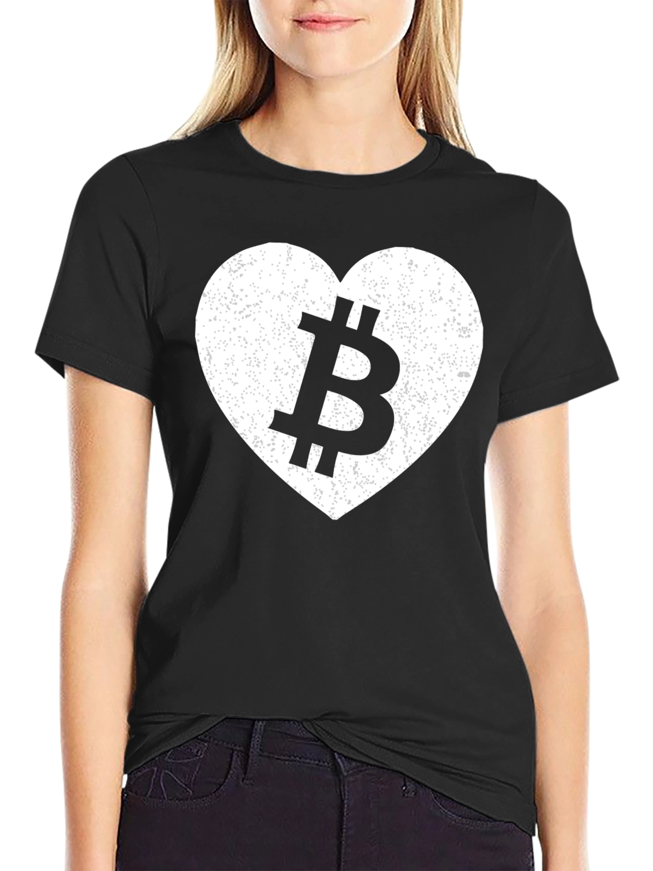 Bitcoin Heart Graphic Tee - Crypto Lover T-Shirt