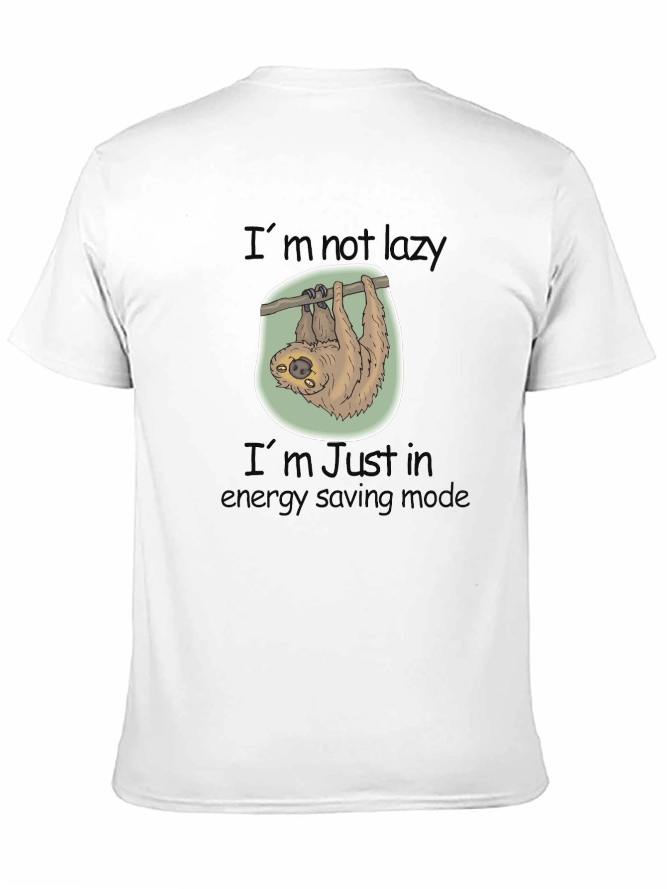 Sloth Energy Saving Mode Graphic T-Shirt