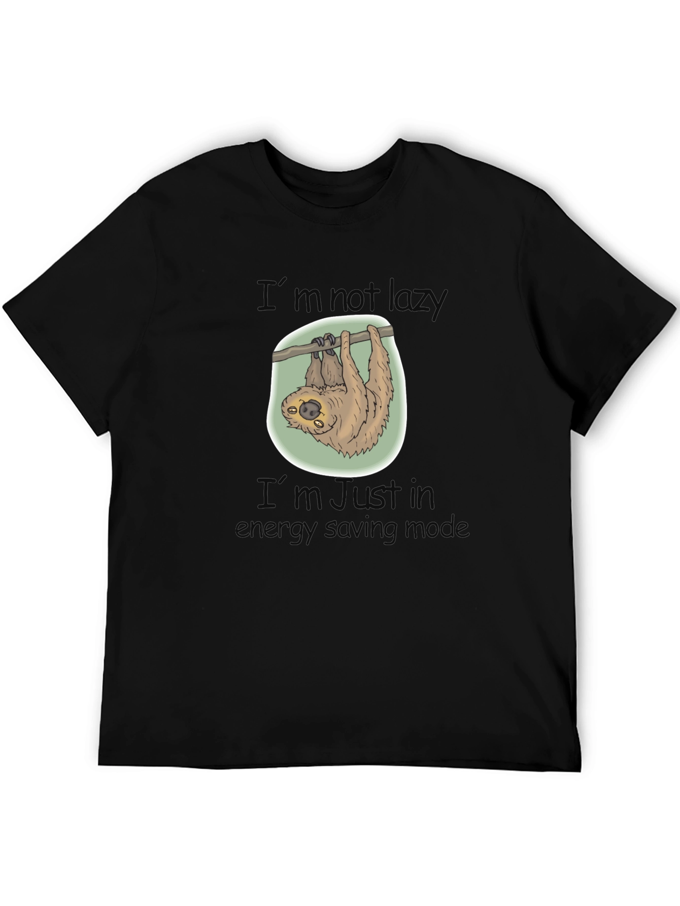 Sloth Energy Saving Mode Graphic T-Shirt