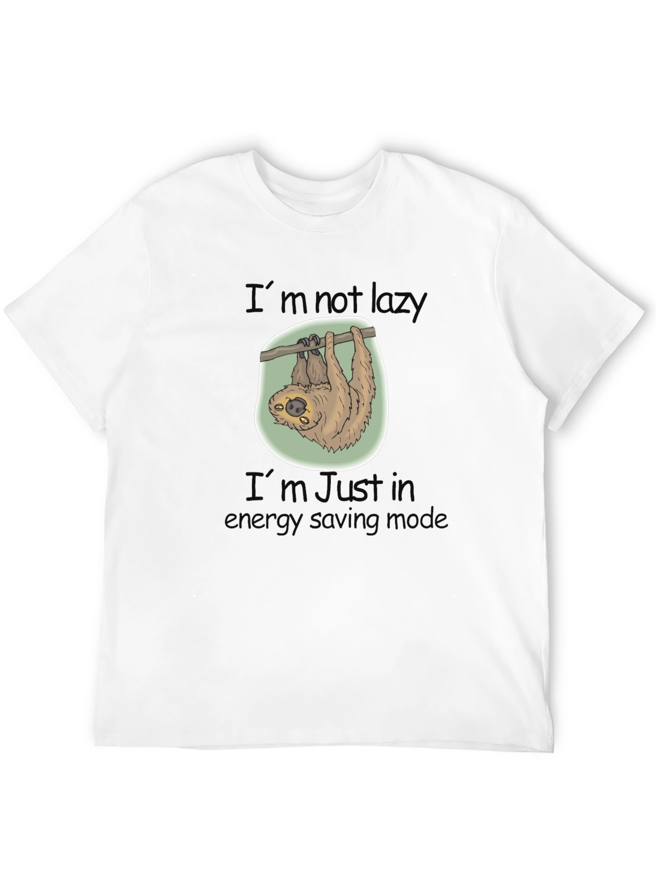 Sloth Energy Saving Mode Graphic T-Shirt