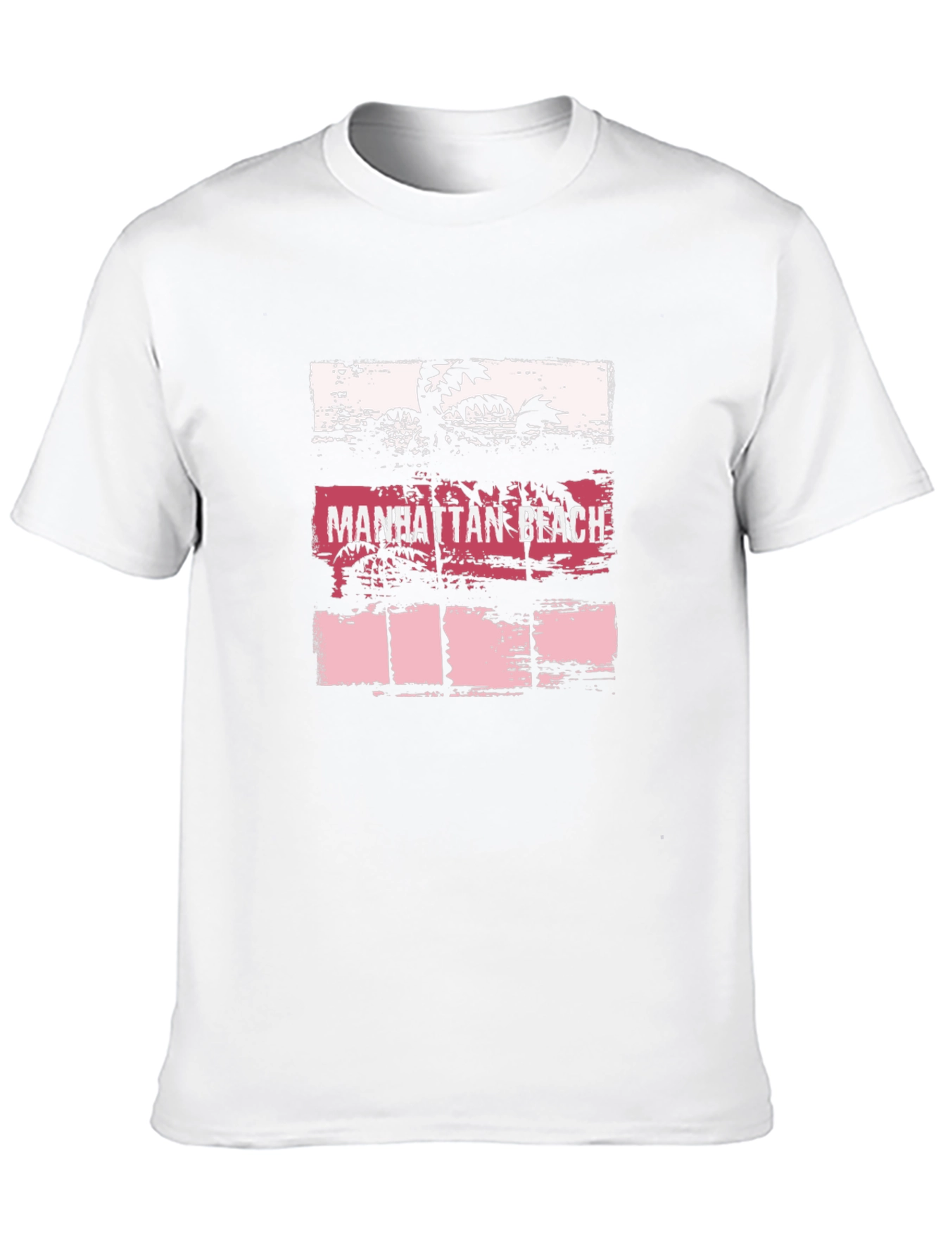 Manhattan Beach Graphic Tee - Palm Tree Sunset