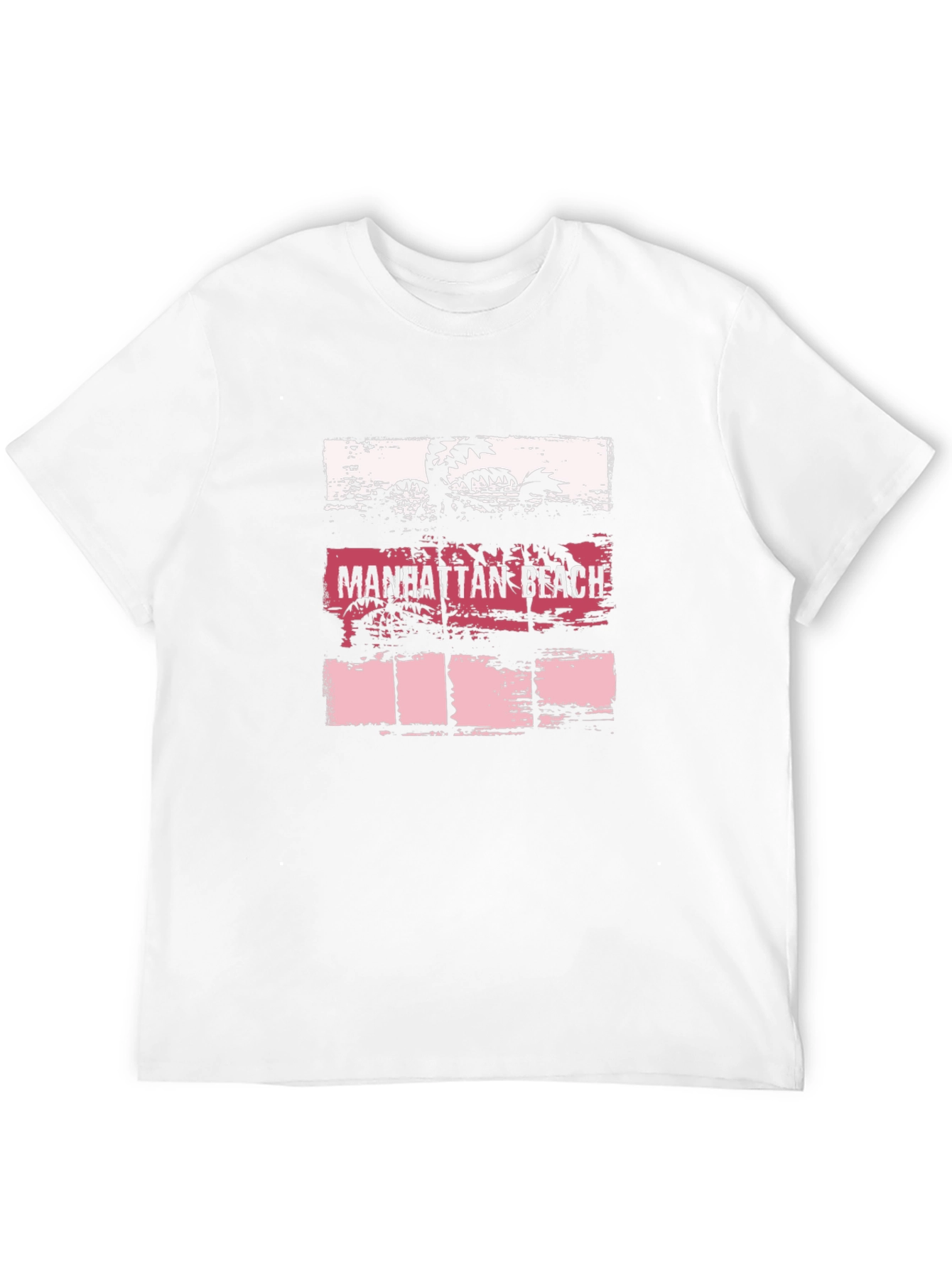 Manhattan Beach Graphic Tee - Palm Tree Sunset