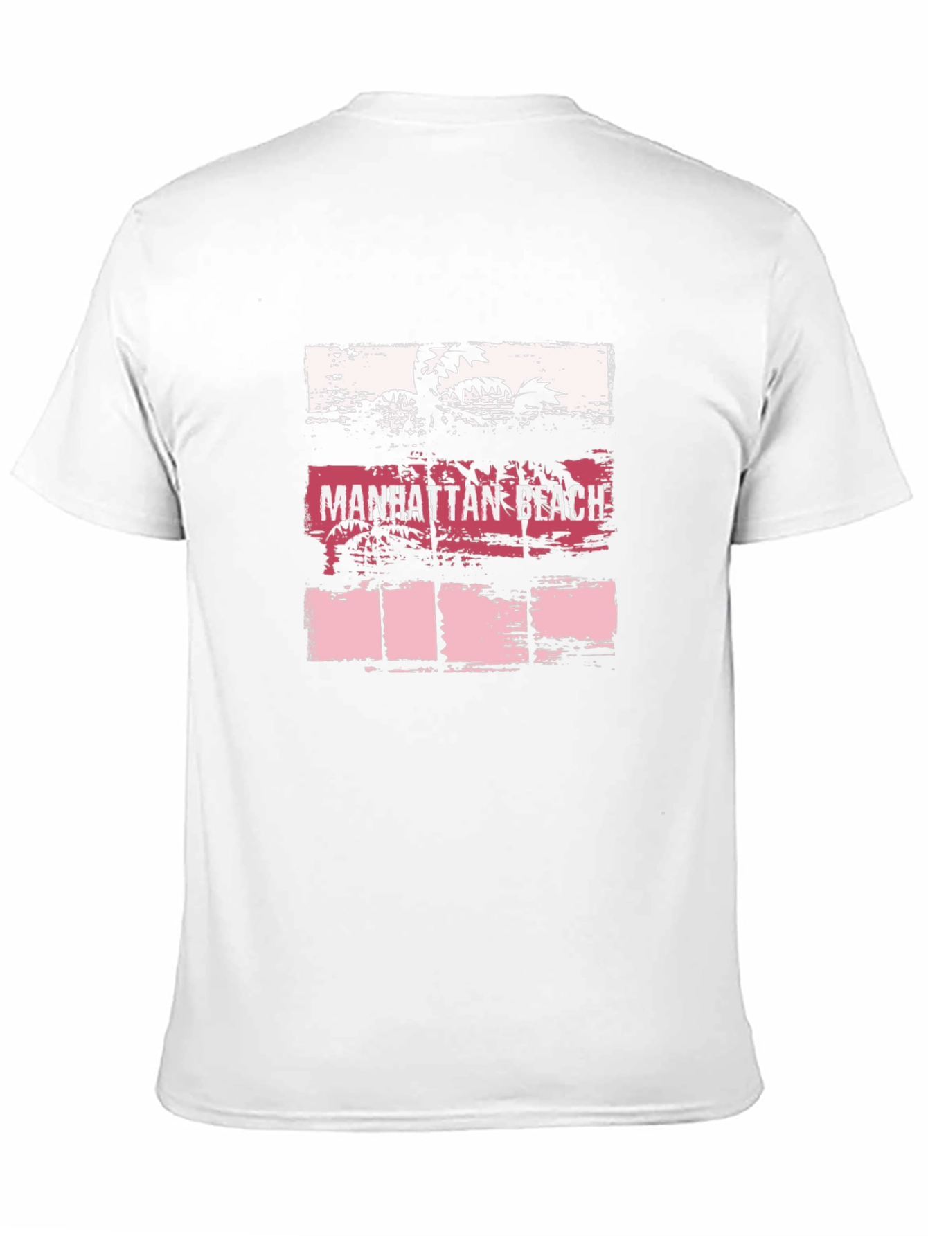 Manhattan Beach Graphic Tee - Palm Tree Sunset