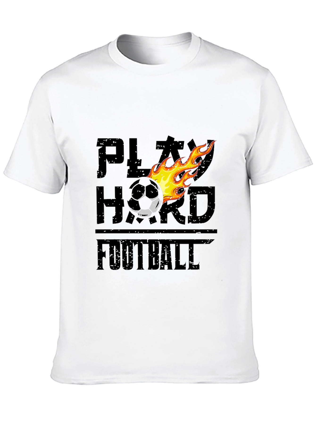 Play Hard Football Graphic Tee - Black