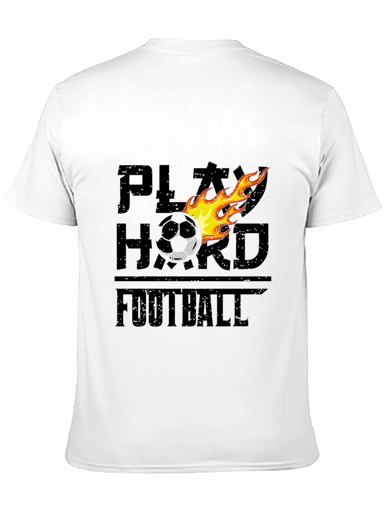 Play Hard Football Graphic Tee - Black