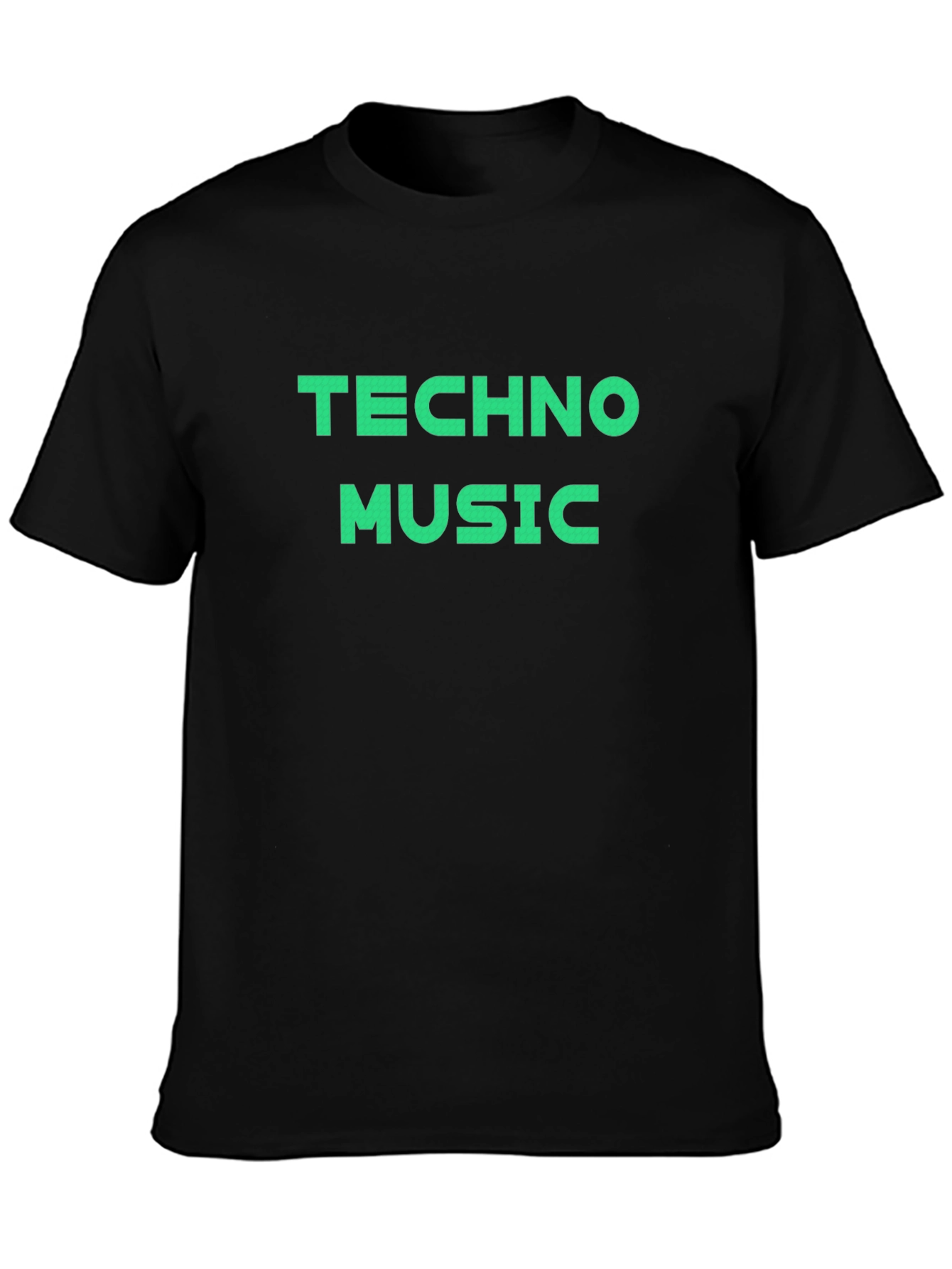 Techno Music Black T-Shirt