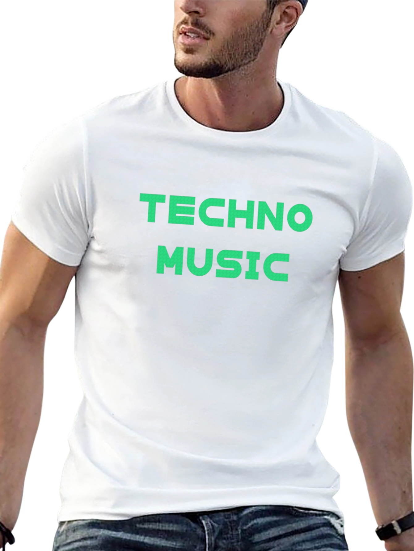 Techno Music Black T-Shirt