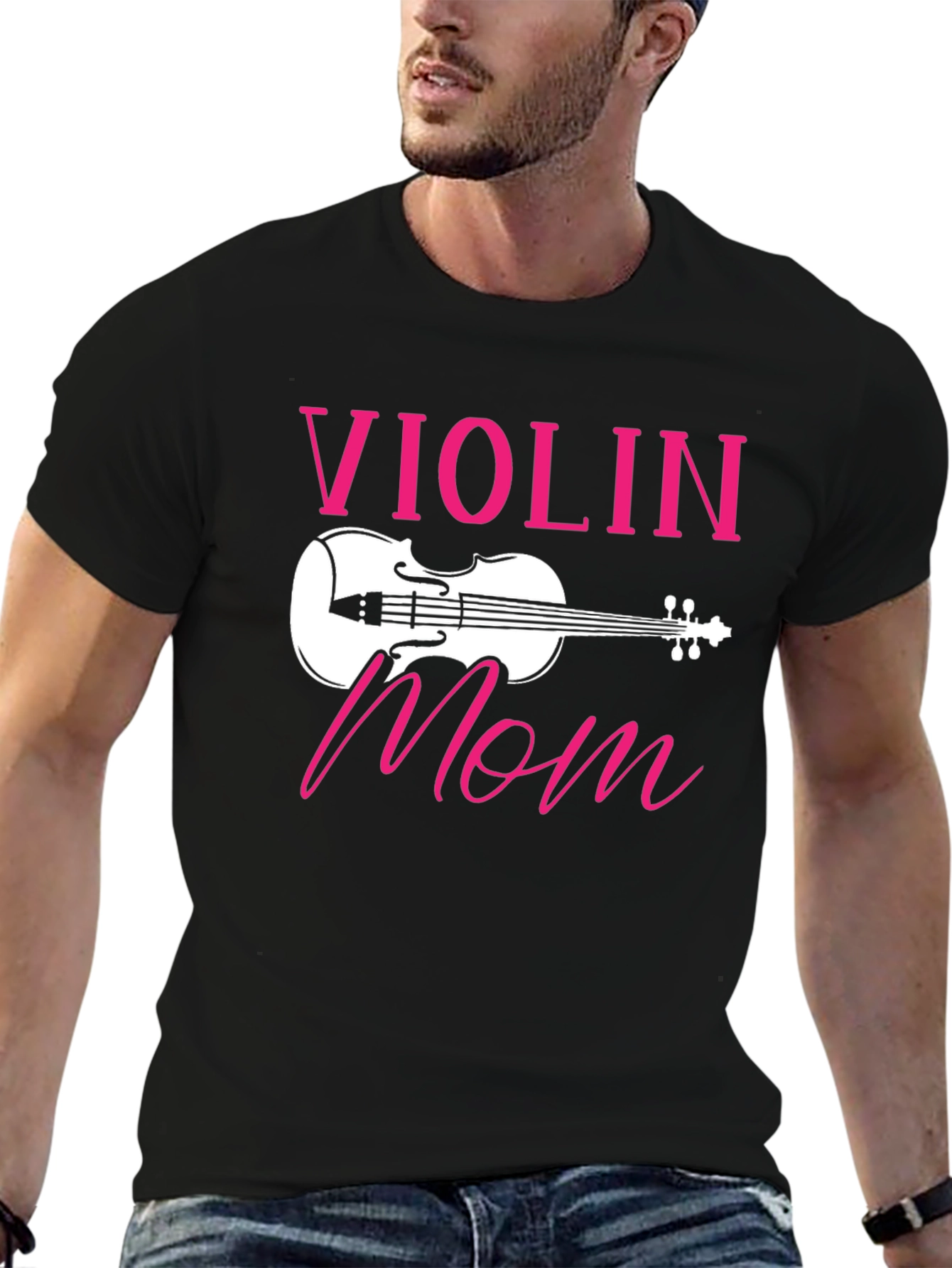 Violin Mom T-Shirt - Musical Gift for Mothers