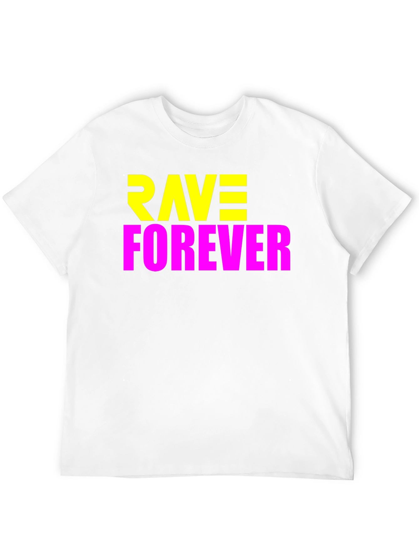 Rave Forever Graphic Tee - Bold Party T-Shirt