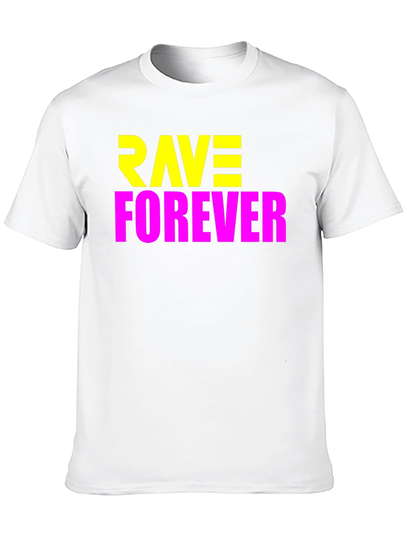 Rave Forever Graphic Tee - Bold Party T-Shirt