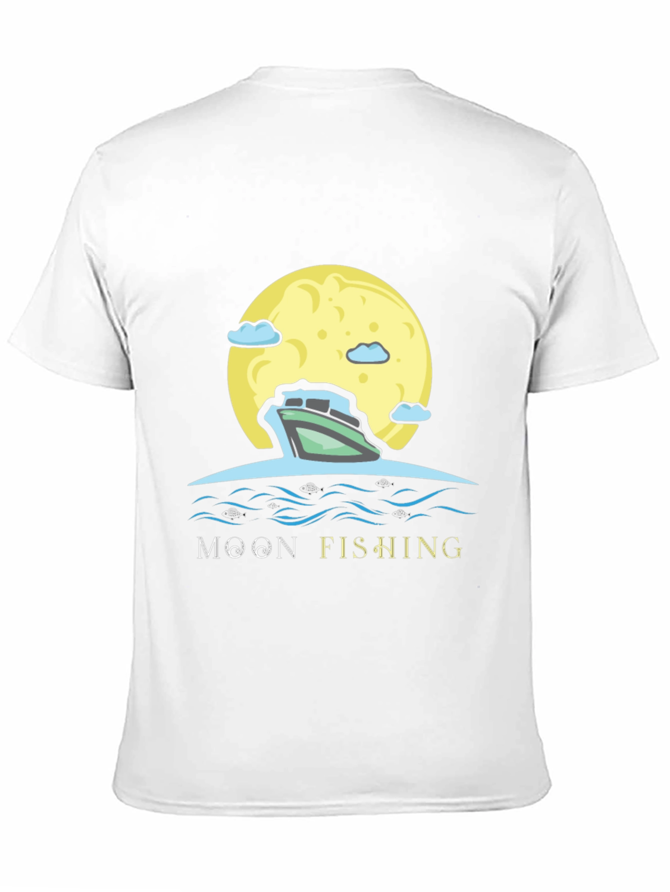 Moon Fishing Graphic Tee