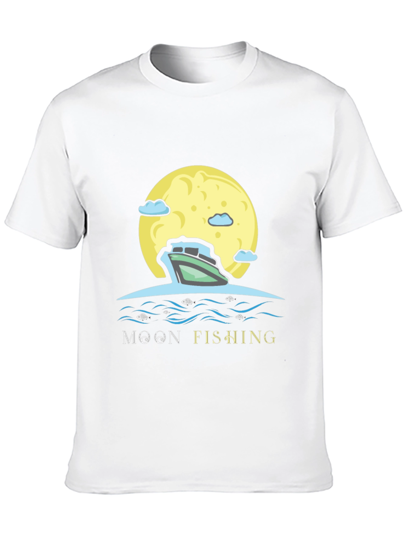 Moon Fishing Graphic Tee