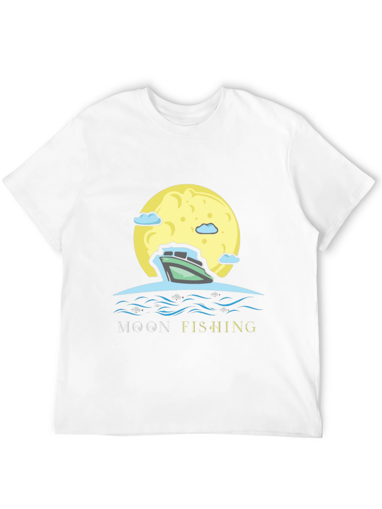 Moon Fishing Graphic Tee