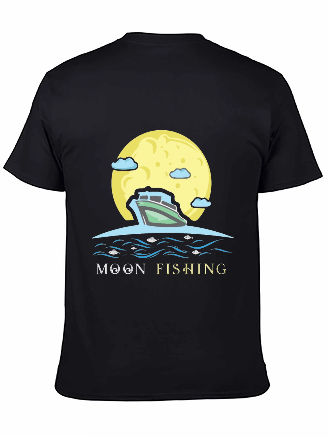 Moon Fishing Graphic Tee