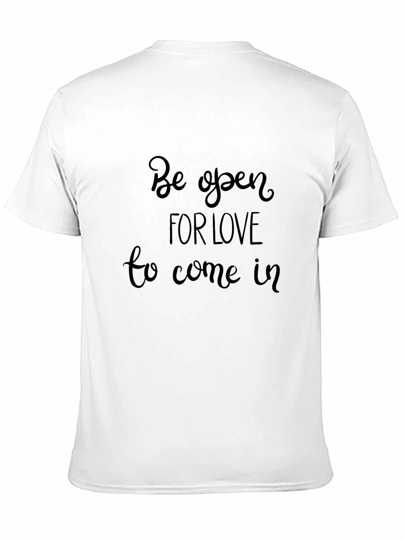 Open to Love Black Graphic Tee