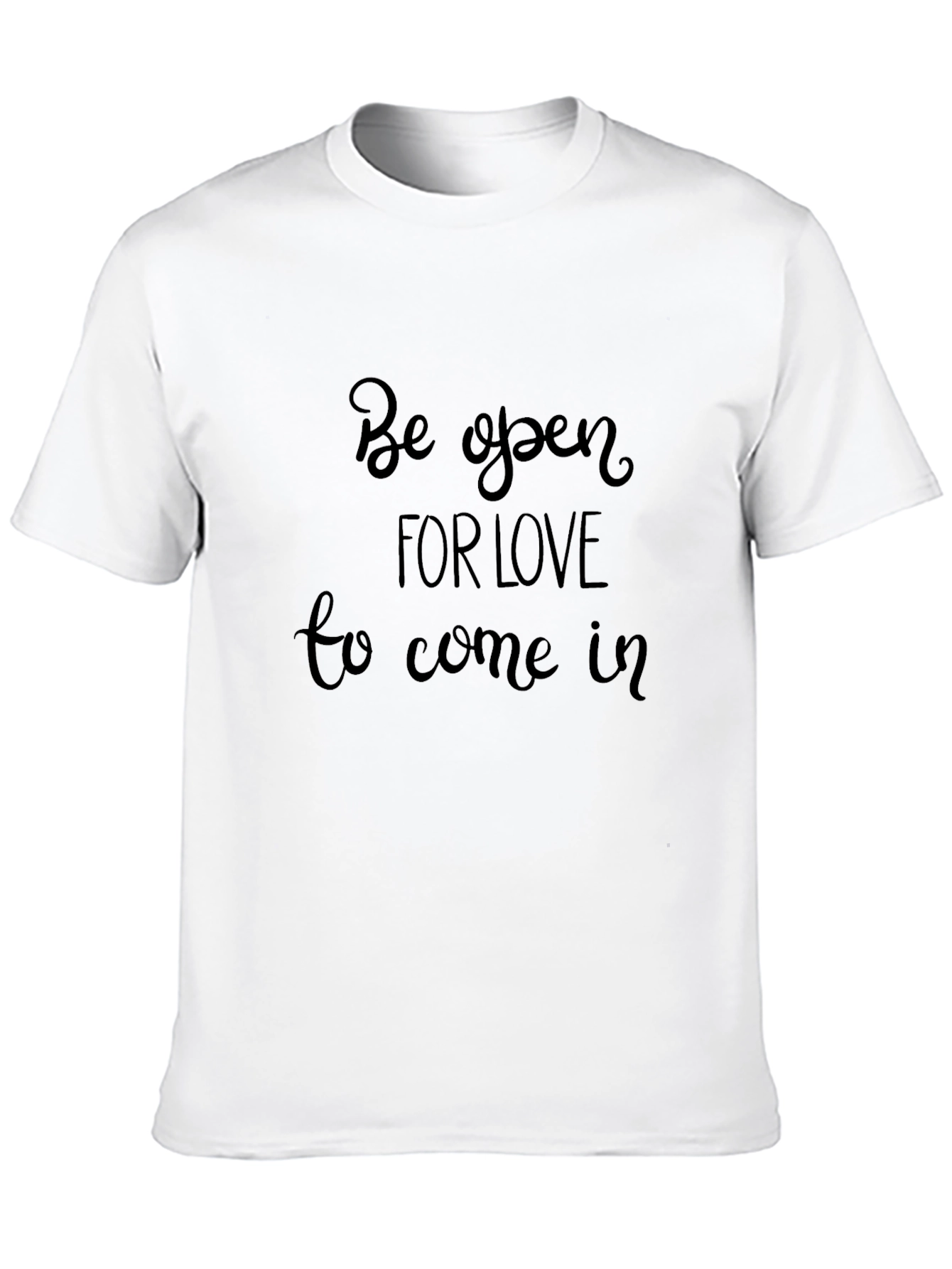 Open to Love Black Graphic Tee