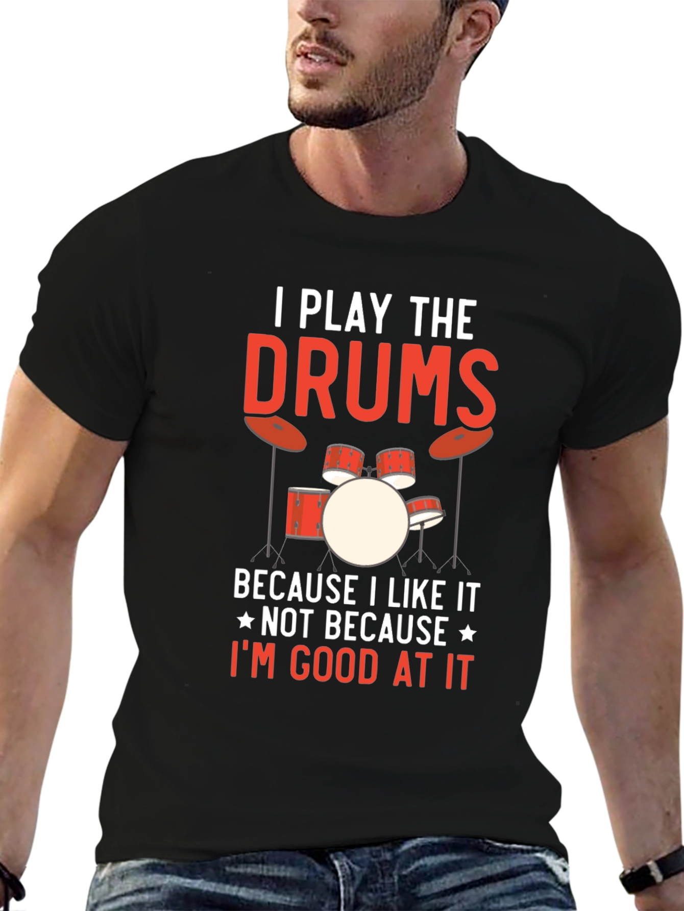 I Play The Drums Graphic Tee