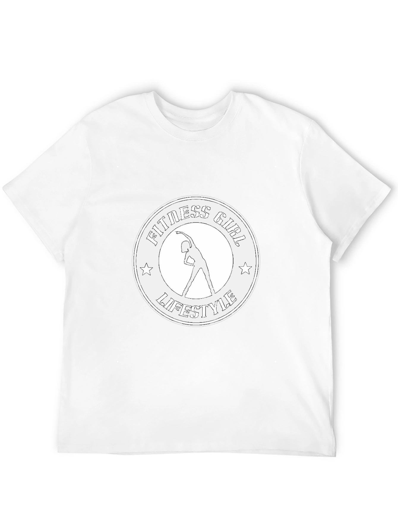 Fitness Girl Lifestyle Black Graphic Tee