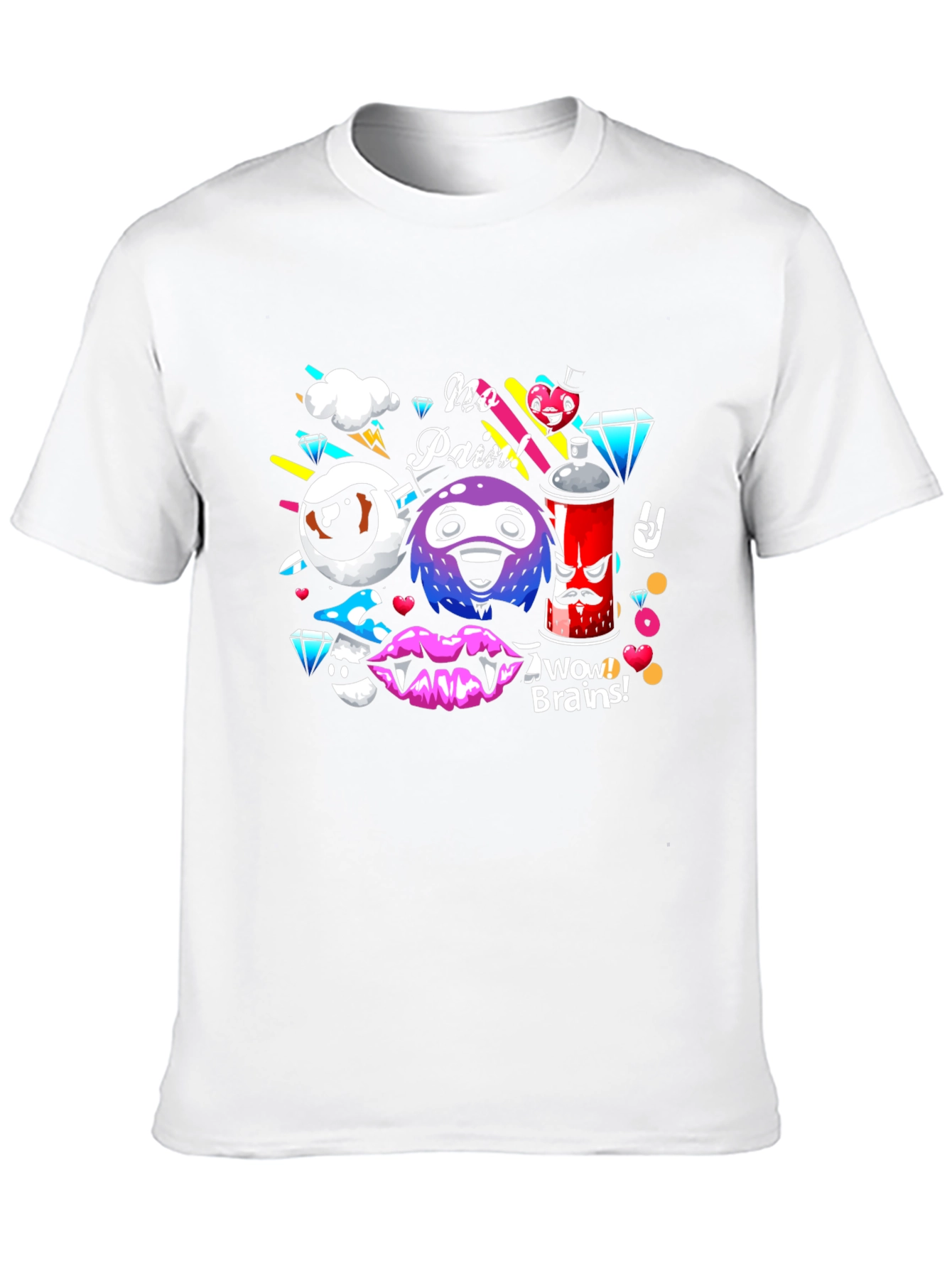 Eye-Catching Graphic Print Black T-Shirt