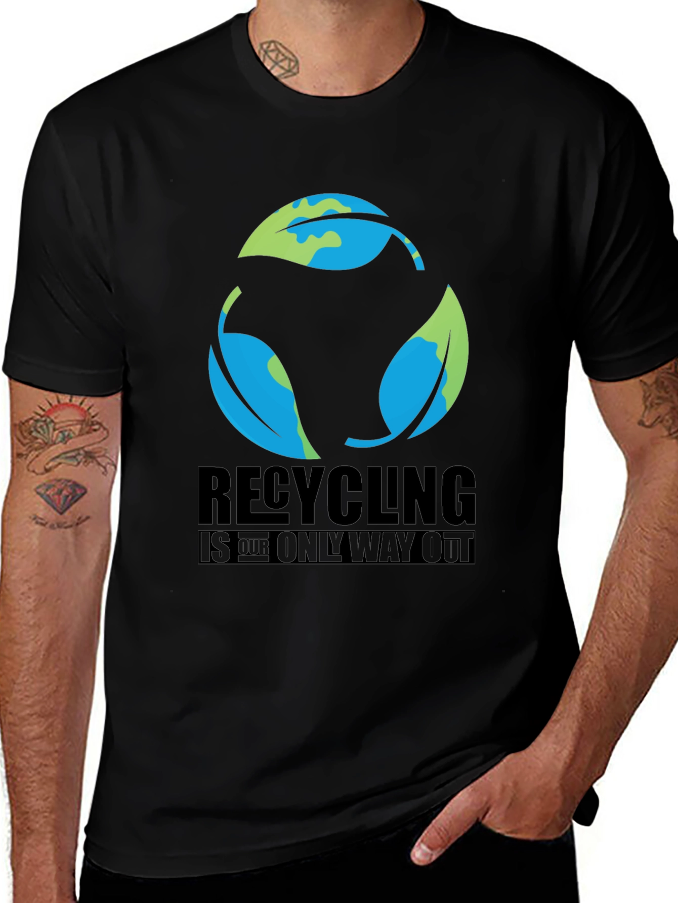 Recycling is the Only Way Out Graphic T-Shirt