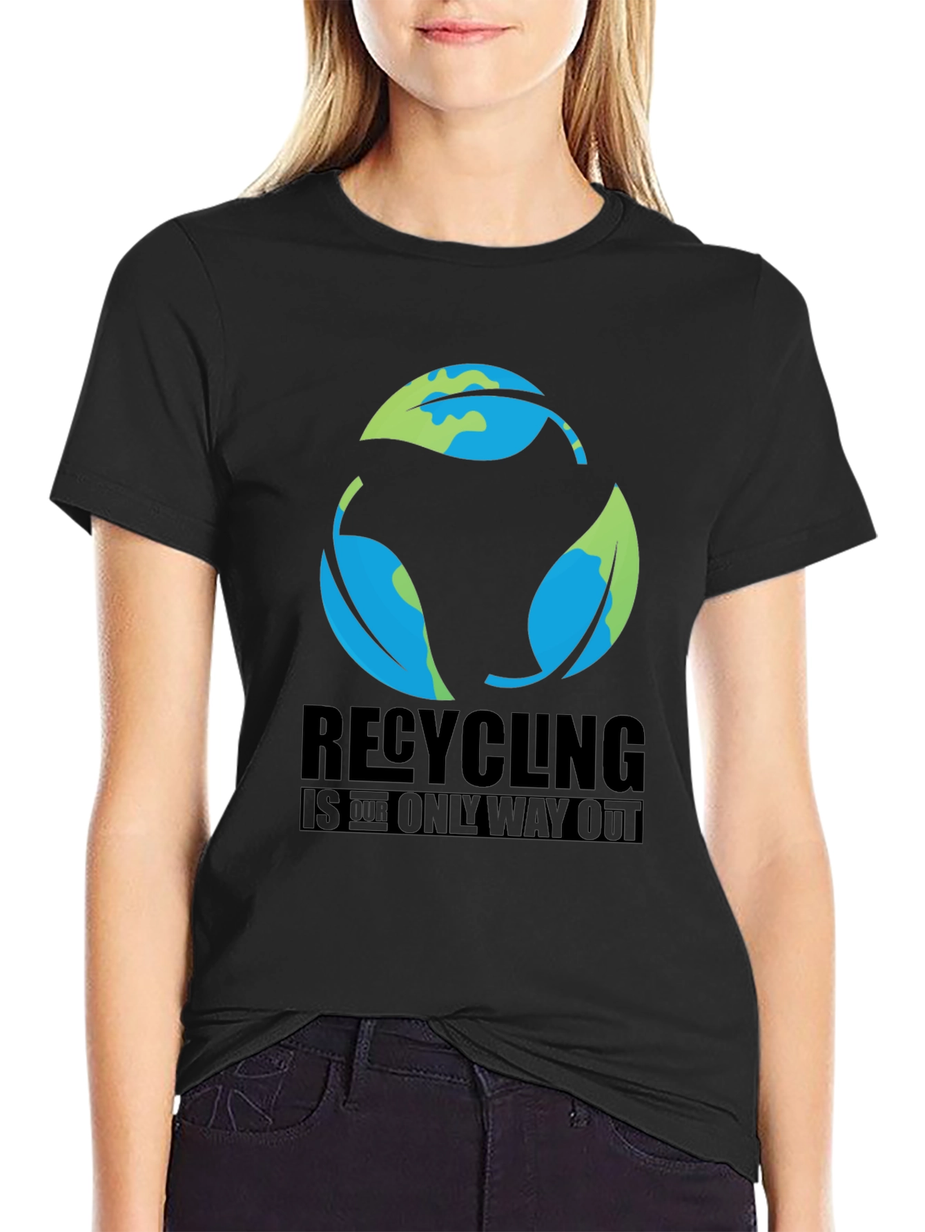 Recycling is the Only Way Out Graphic T-Shirt