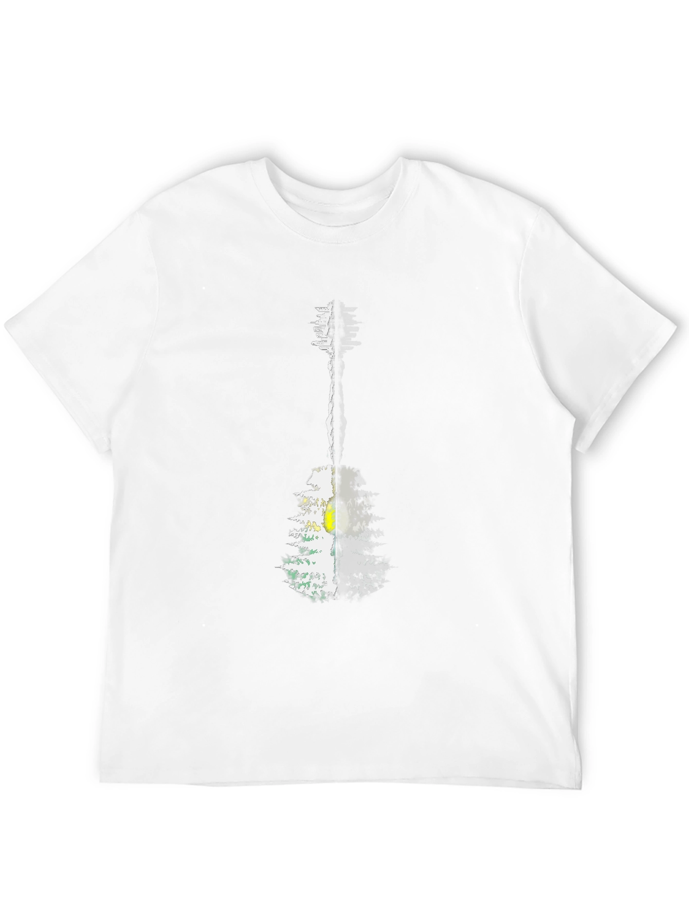 Guitar Forest Graphic Tee - Mens Black T-Shirt