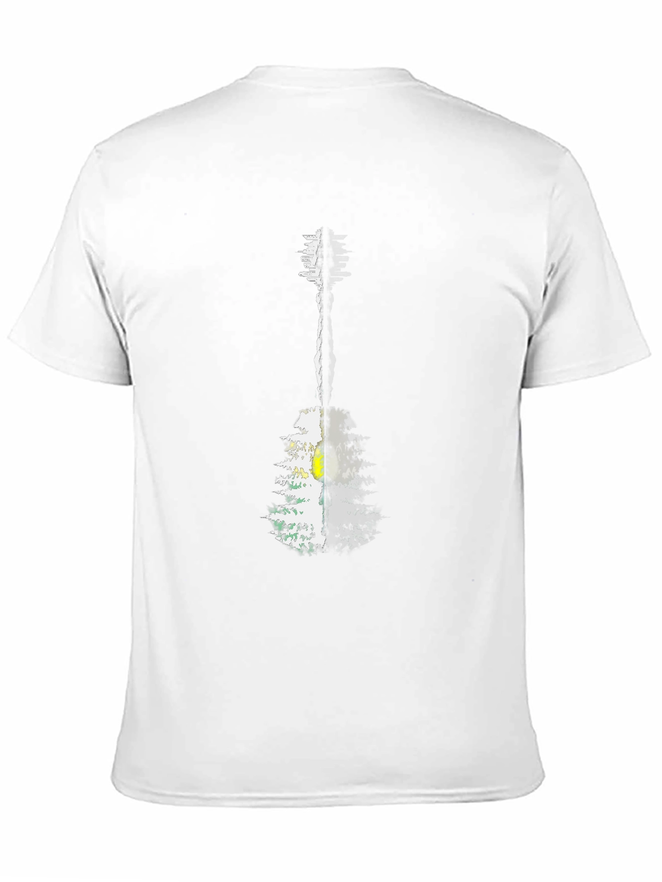 Guitar Forest Graphic Tee - Mens Black T-Shirt