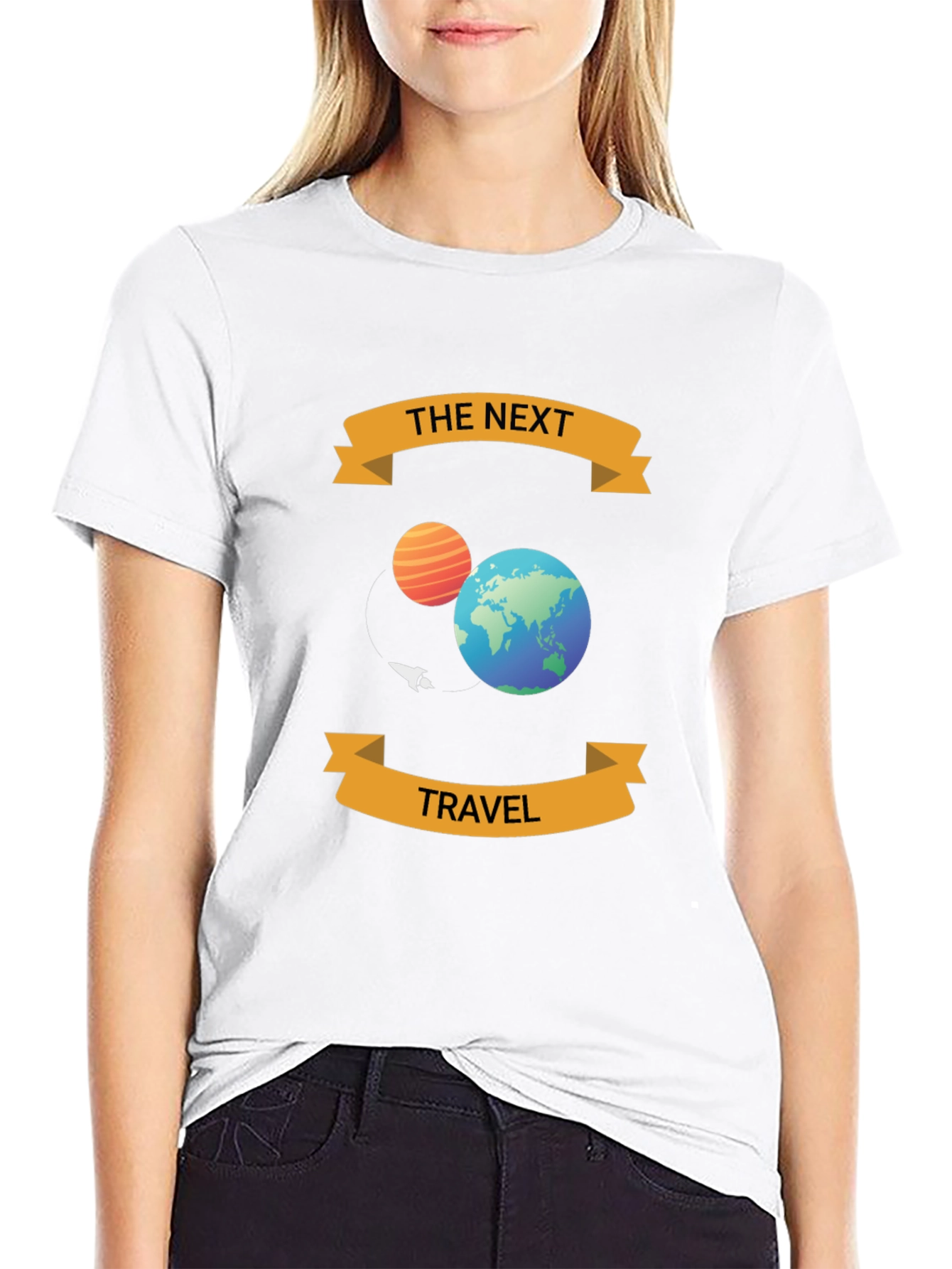 The Next Travel Black T-Shirt - Space Adventure Tee