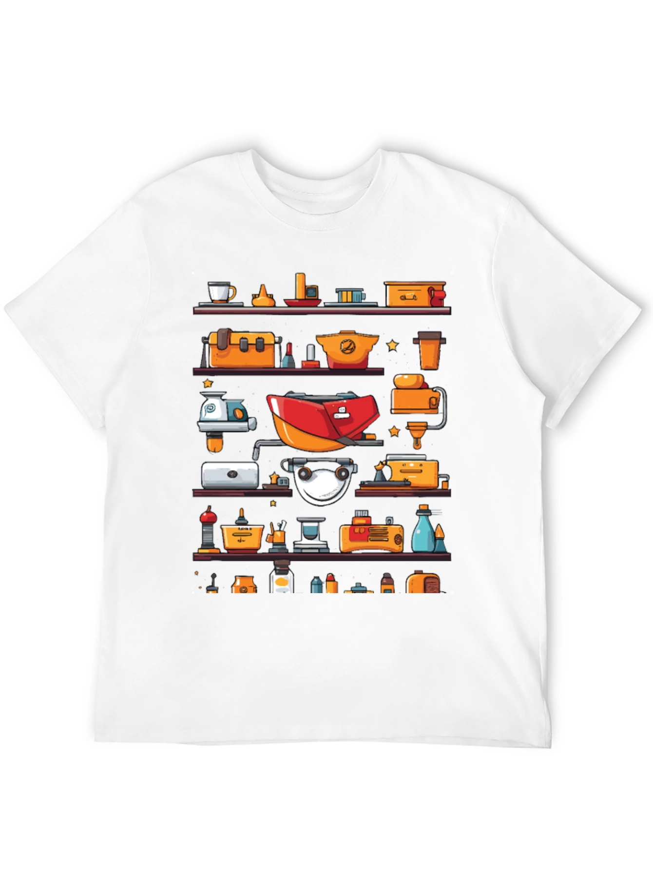 Shelf of Objects Graphic T-Shirt