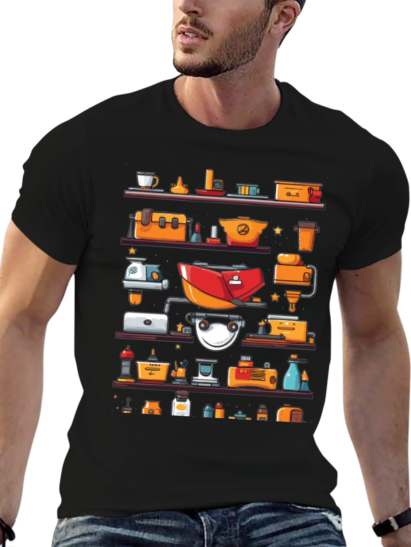 Shelf of Objects Graphic T-Shirt