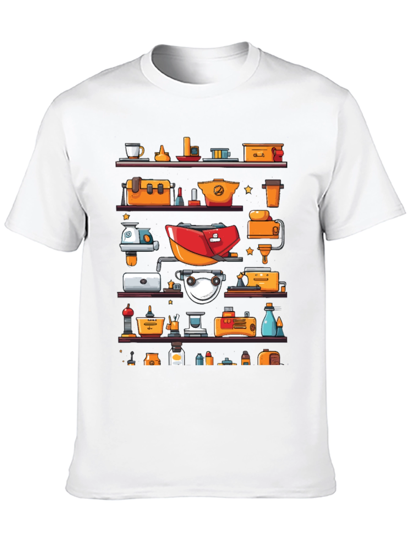 Shelf of Objects Graphic T-Shirt