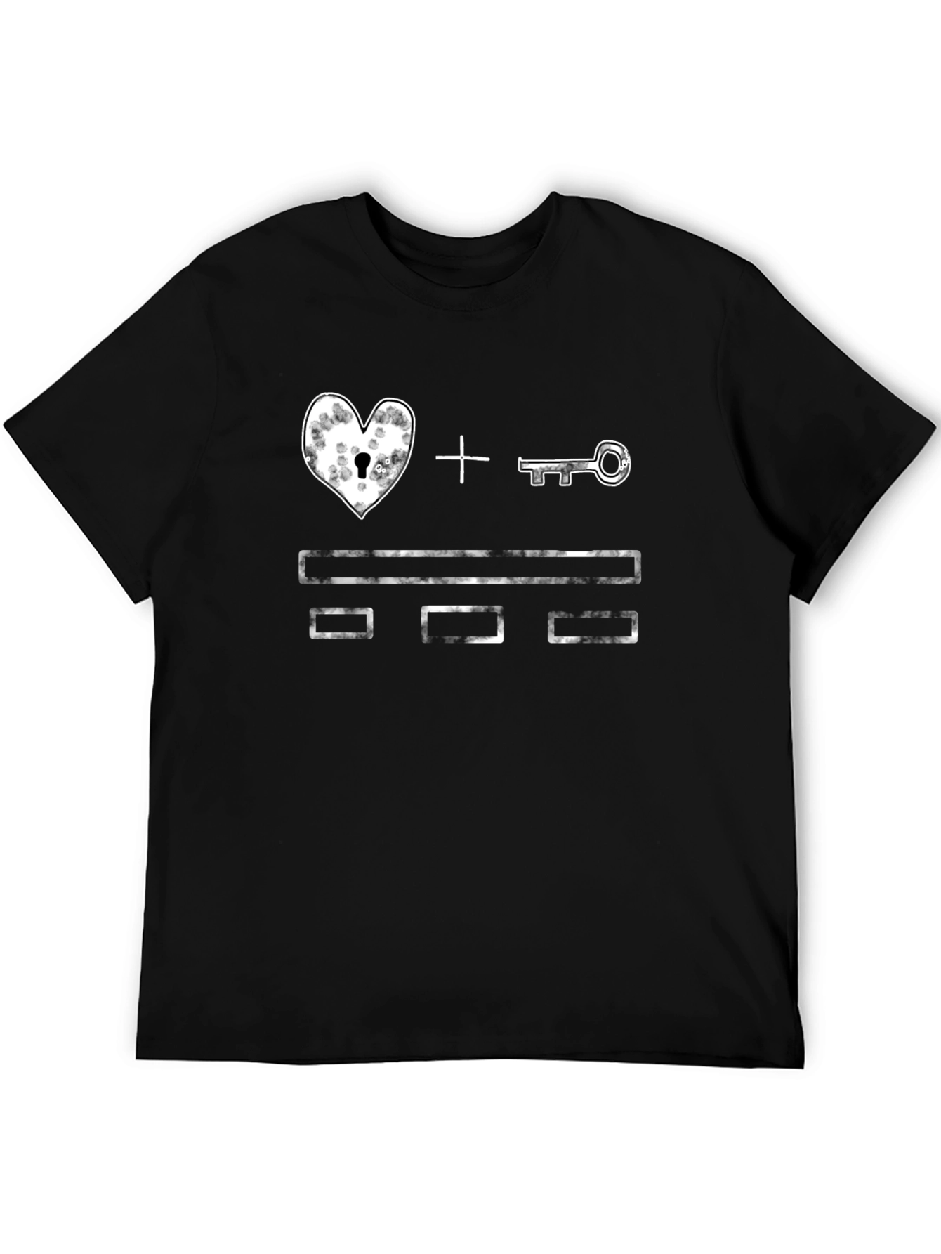 Heart and Key Graphic Tee