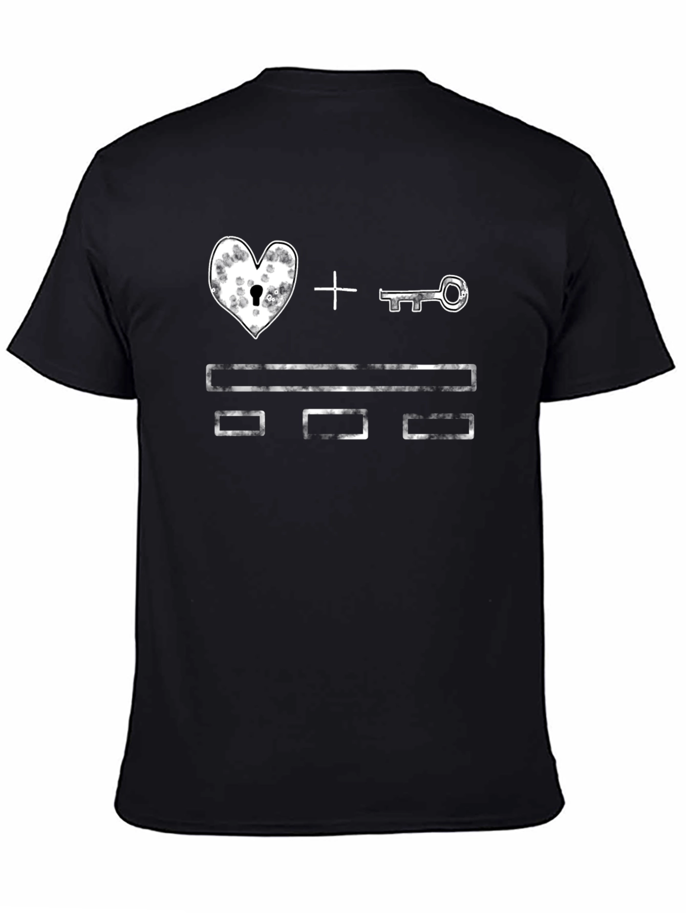 Heart and Key Graphic Tee