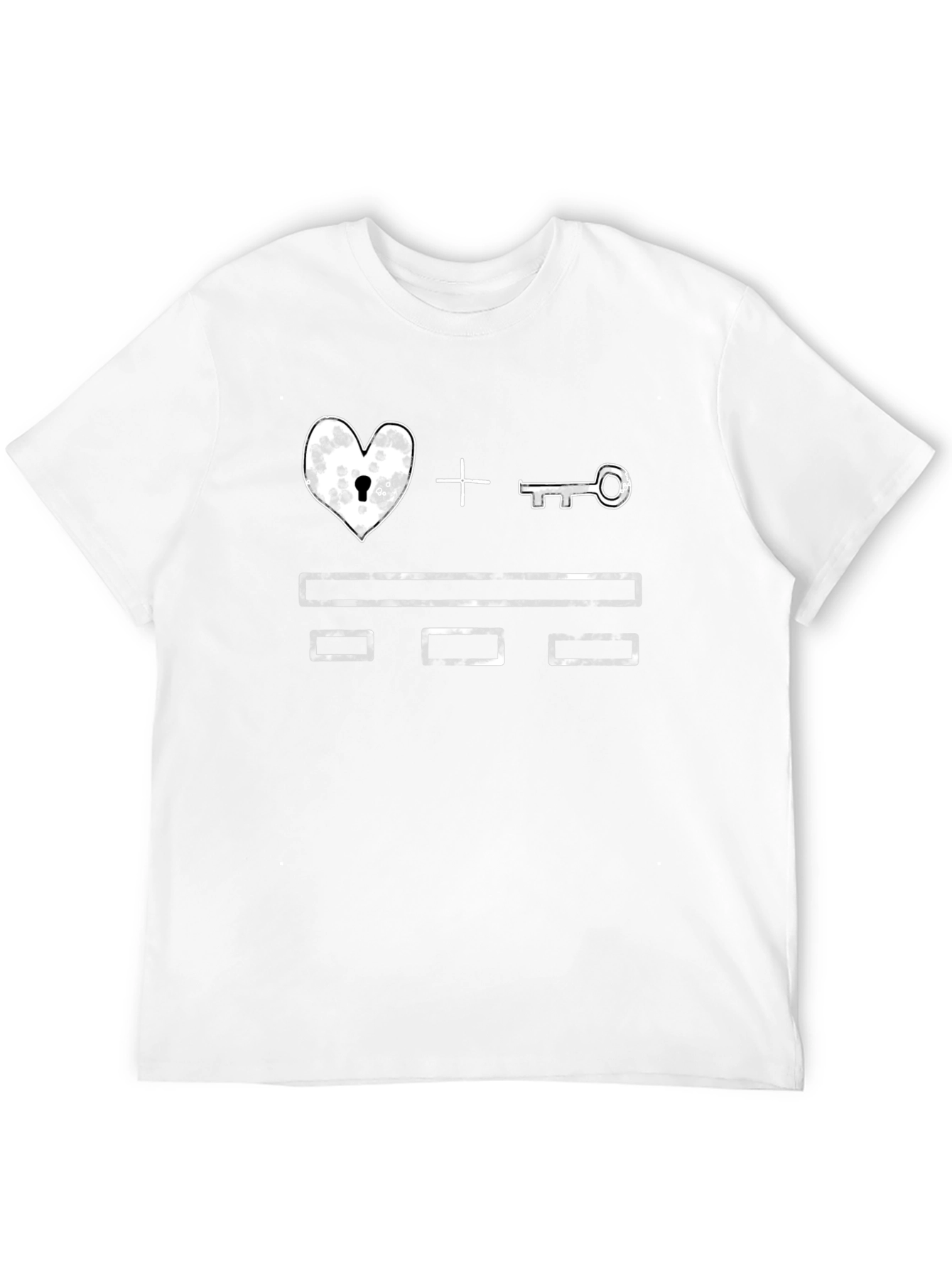 Heart and Key Graphic Tee