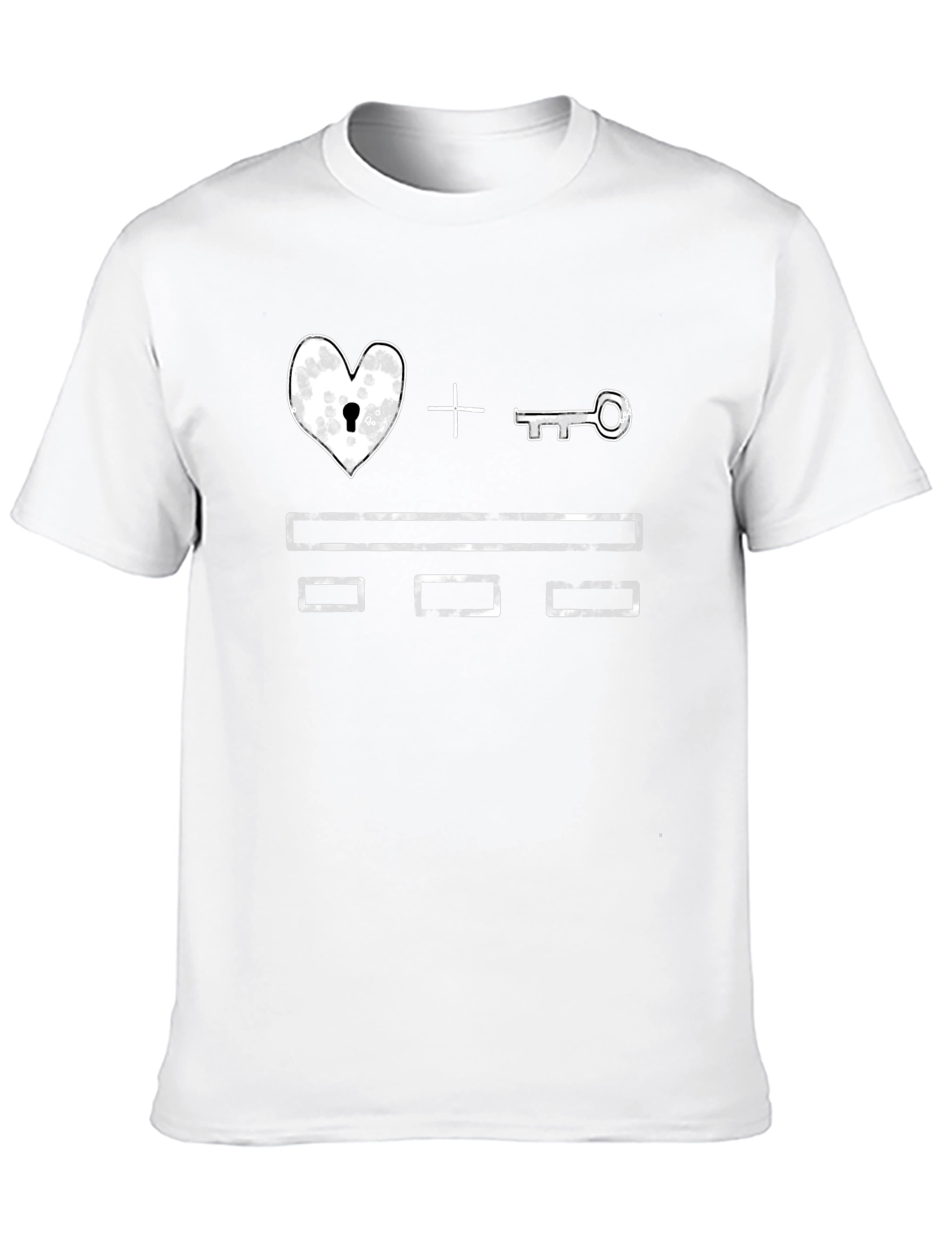 Heart and Key Graphic Tee