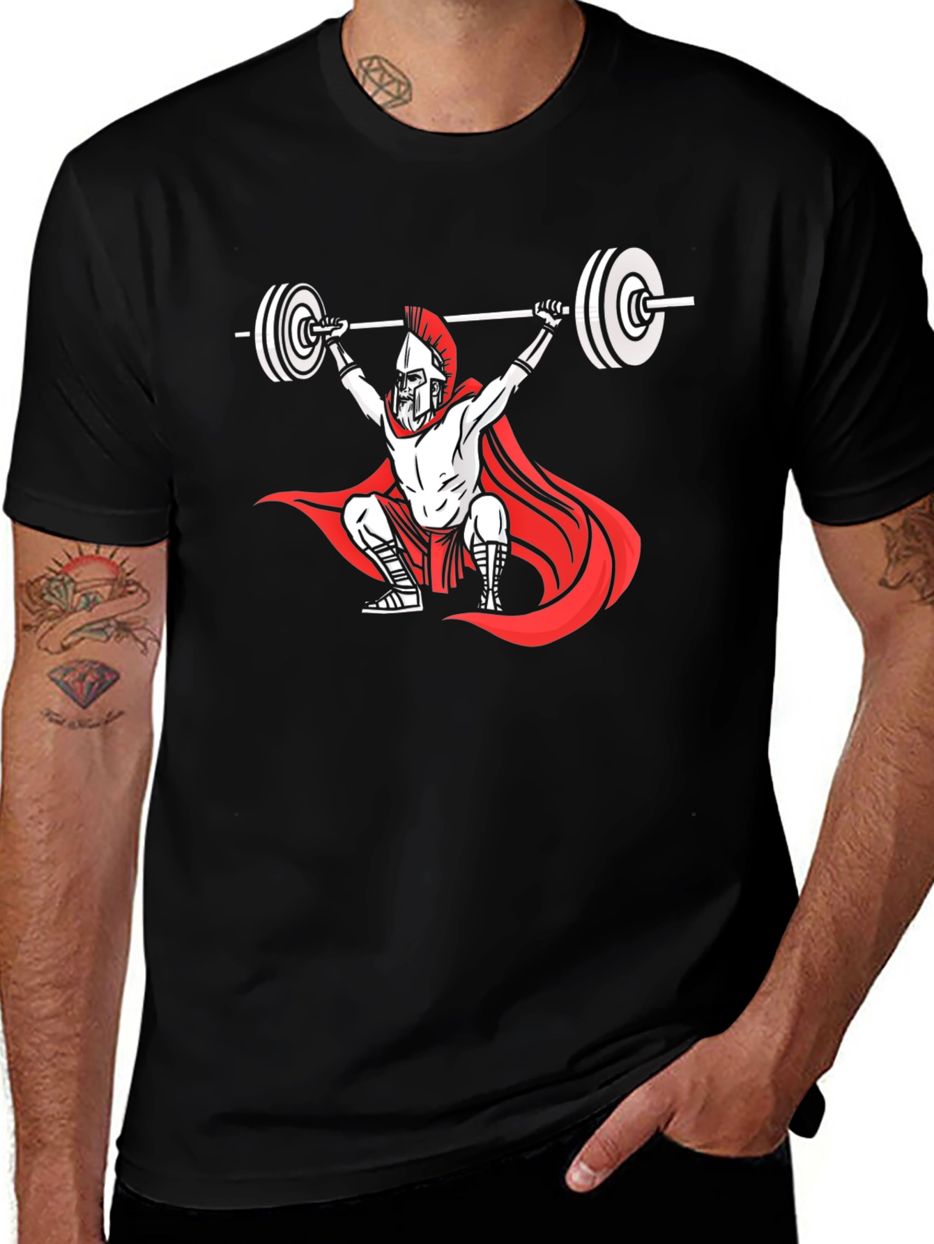 Spartan Lifter Graphic Tee - Black T-Shirt
