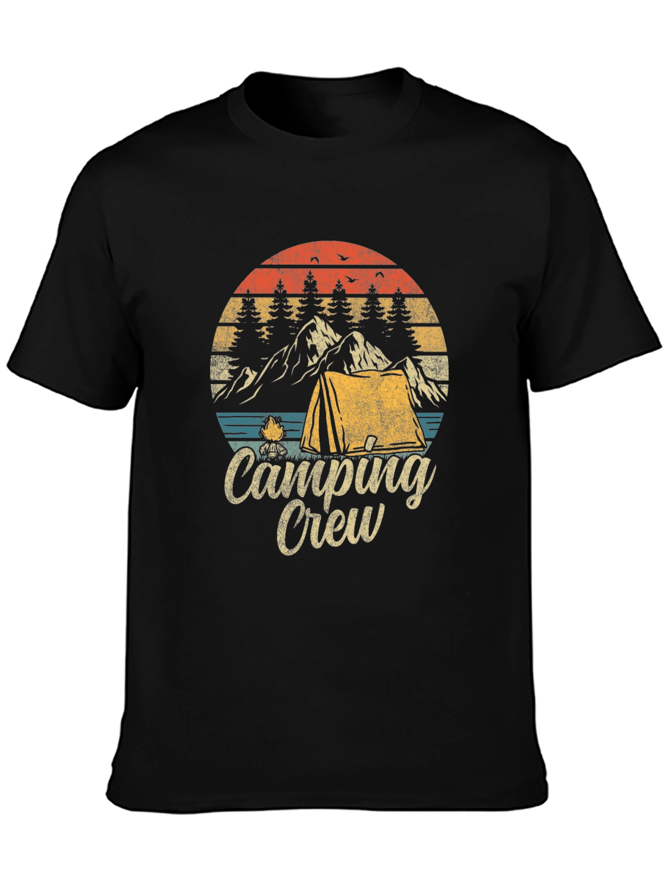 Camping Crew Graphic T-Shirt - Outdoor Adventure Tee