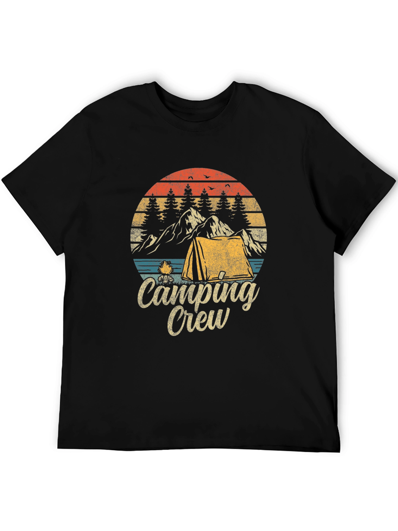 Camping Crew Graphic T-Shirt - Outdoor Adventure Tee