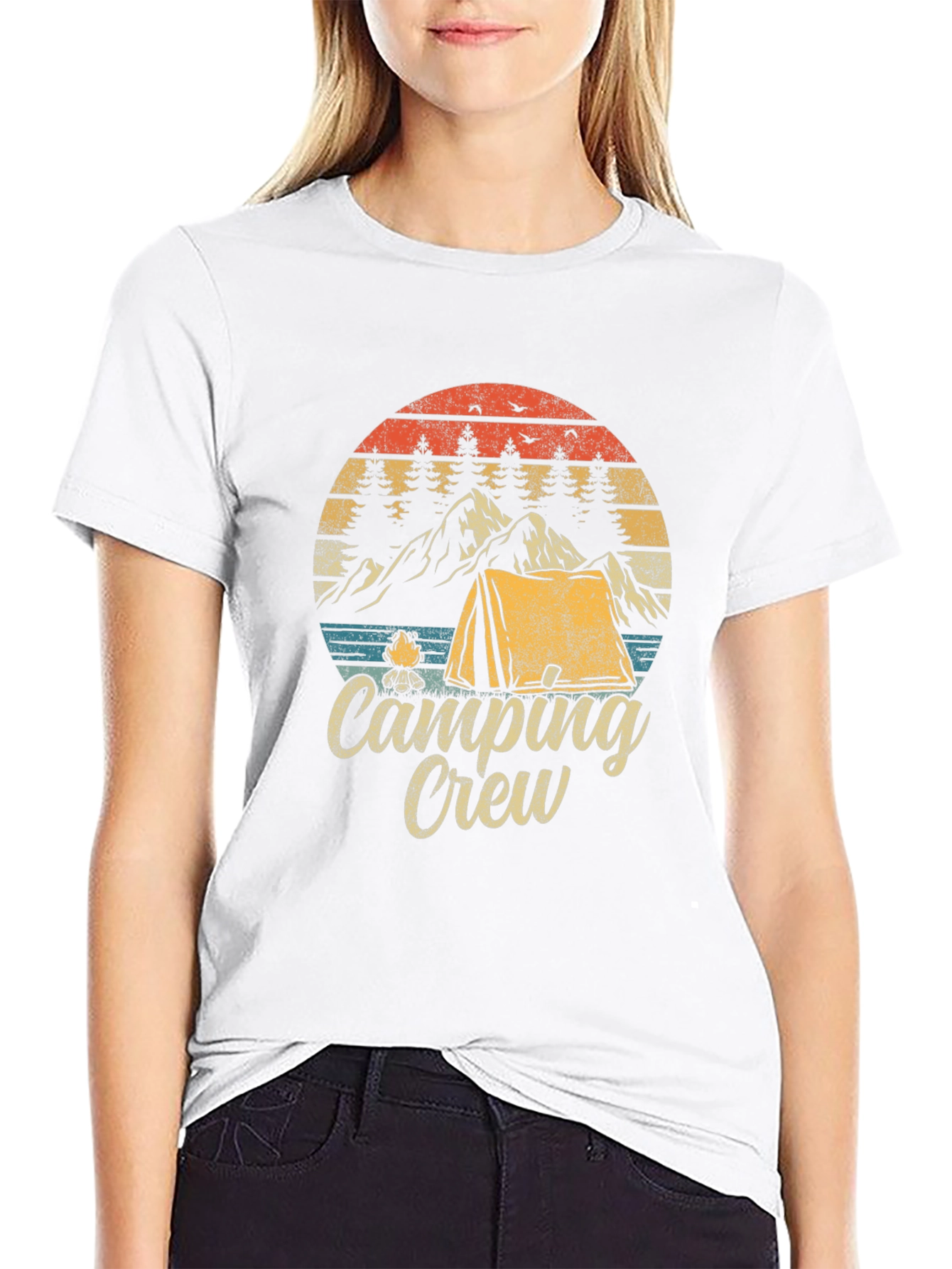 Camping Crew Graphic T-Shirt - Outdoor Adventure Tee