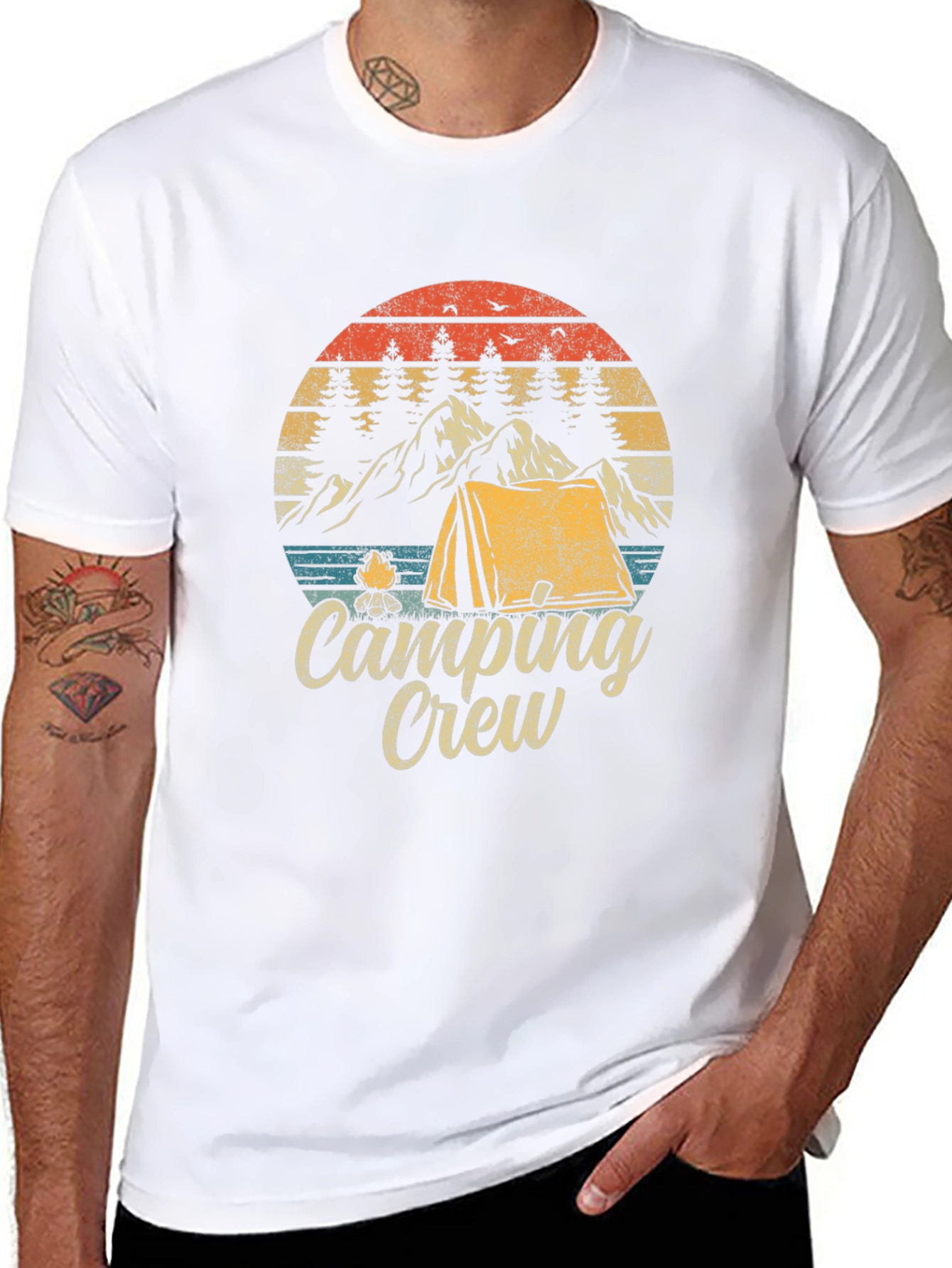 Camping Crew Graphic T-Shirt - Outdoor Adventure Tee